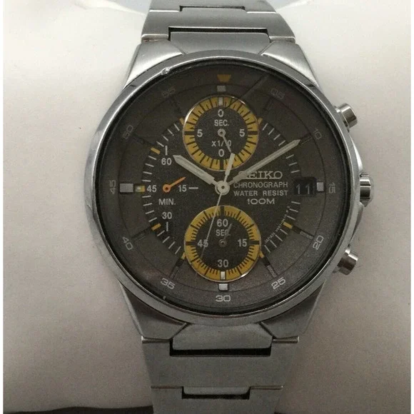 Seiko | Accessories | Seiko Chronograph Watch Men Silver Tone 0m